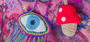 Third Eye Fringe Crocheted Purse